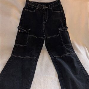 SHEIN Black Cargo Pants